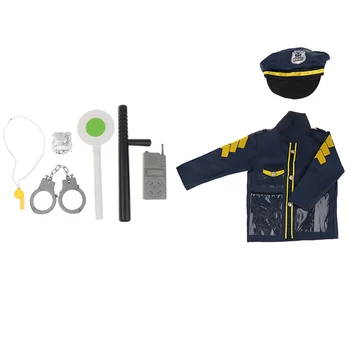 Vaikas Policijos Vaidmuo Žaislas Pareigūnas Policininkas Kostiumas Vienodas Skrybėlę Kostiumas & Antrankiai