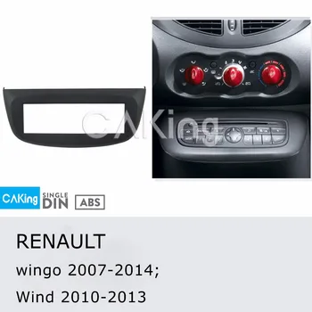 Vieną Din Automobilių Fasciją Radijo Pulto RENAULT Twingo 2007-; Vėjo 2010-2013 Brūkšnys Rinkinys Įdiegti Plokštės Bezel Adapteris Facia Dangtis