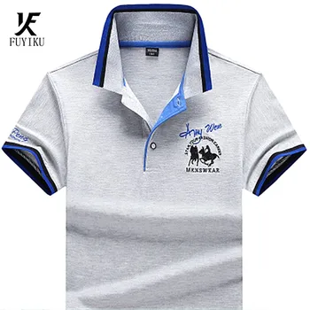 Vyrų drabužių mados slim fit viršūnės Vasarą polo marškinėliai vyrams trumpomis rankovėmis klasikiniai polo marškinėliai atsitiktinis vyrų 95% medvilnės polo marškinėliai