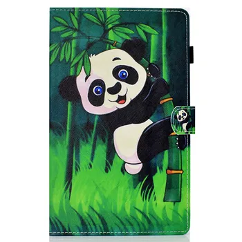 Wekays Samsung Galaxy Tab A6 A 2016 10.1 T585 T580 T580N T585N Animacinių filmų Panda Odos Funda Padengti Atveju Samsung Tab 6 A6
