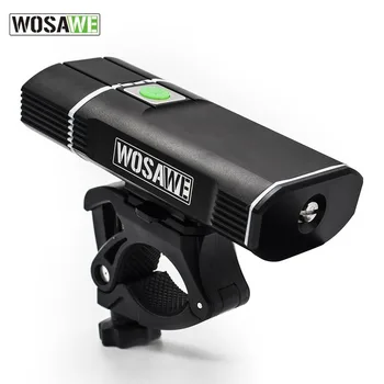 WOSAWE USB Įkraunamas LED Dviračio Žibintas Priekinis Rankenos IPX-6 Vandeniui Dviračių Žibintai MTB Dviračio Žibintuvėlis su Šviesos Turėtojas