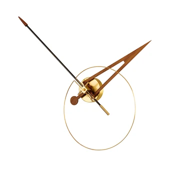 Šiuolaikinės Kūrybos 3d Sieninis Laikrodis Aukso Metalo Sieniniai Laikrodžiai, Namų Dekoro Kambarį Viešbutyje Šiaurės Ispanijoje Dideles Rankas Laikrodžiai Klok Dovana D52