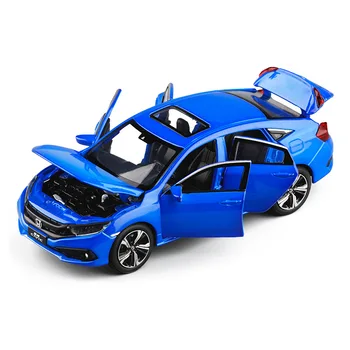 1/32 2019 Naujasis Civic Modelis Žaislinius Automobilius Lydinio Diecast Metalo Liejimo Šviesos, Garso, Automobilių Žaislai Vaikams