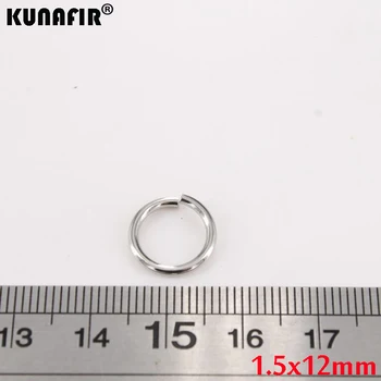 1.4 mm-1,5 mm Plieno viela iš nerūdijančio plieno šuolis žiedai 200pcs -1000pcs 