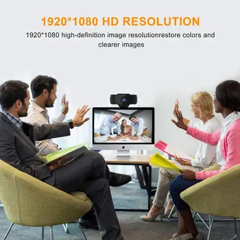 1080P Kamera Konferencija PC Web Kamera Su Mikrofonu Nešiojamas Darbalaukio Tablet Pasukti Fotoaparato Vaizdo Įrašymo Darbą