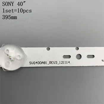 10piece/daug 395mm LED Apšvietimo Lempa juostelės 5leds Sony 40 colių TV KLV-40R470A SVG400A81 REV3 121114 S400H1LCD-1