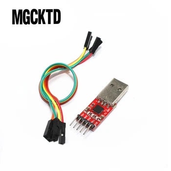 10VNT/DAUG CP2102 Serial Konverteris USB 2.0 Į TTL UART 6PIN Modulis cp2102 modulis+ Dupont kabelis