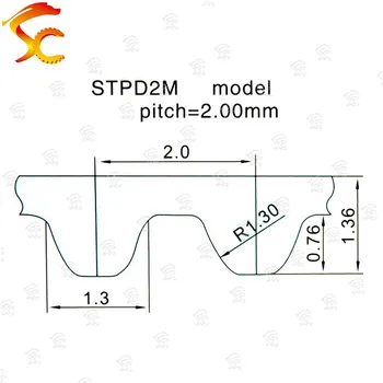 10vnt S2M 360 diržo uždarosios kilpos gumos S2M-360-6mm10mm12mm15mm laiko juosta Teeth180Length 360mm plotis 6mm 3D spausdintuvas