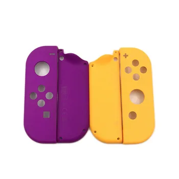 10vnt Violetinės, oranžinės spalvos Plastikinis Korpusas Pakeitimo Shell Padengti ir Vidurio Rėmas Nintendo Jungiklis Valdytojas Džiaugsmas-con