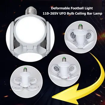 120LED 40W E27 Deformuojamieji Futbolo Šviesos 110-265V UFO Lemputė Lubų Lempa 360 Laipsnių LED Lempos Kambarį Garažas