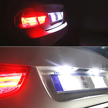 12V LED Ne Klaida Canbus Automobilio licencijos Numerį Šviesos BMW E81 3 Durų E87 5 durų F20 F21 E63 E64 M6 F06 F12 F13 E85 E86 E89