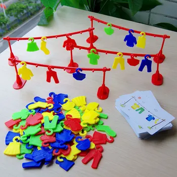 155PCS Montessori Vaivorykštė Drabužių Džiovinimo Žaidimas Loginis Mąstymas Mokymo Spalvos Rūšiavimo Žaislai Vaikas Montessori Ugdymo vaikų Žaislų