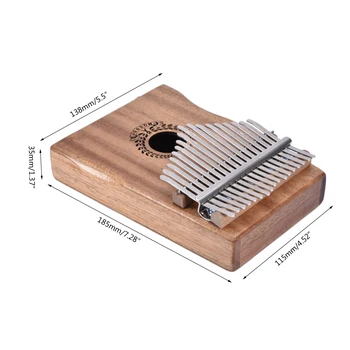 17 Klavišą 20 Klavišus Kalimba Raudonmedžio Medienos Nykščio Fortepijonas Mbira EQ Build-in Pikapas Garsiakalbis Klaviatūros Muzikos Instrumentas Pradedantiesiems