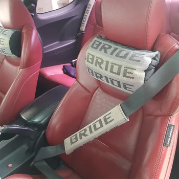 1Pair JDM Stiliaus Nuotaka Minkštos Automobilio Sėdynės Diržo apsaugos Universalus Audinys Pagalvėlės Pečių Raštas Saugos Diržai Pečių Pagalvėlės RS-BAG042