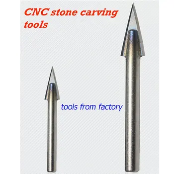1pc Įprastą 120 Laipsnių kampu lydinio Kelvedžio Bitai graviravimas CNC cutter Akmens Drožyba Įrankiai
