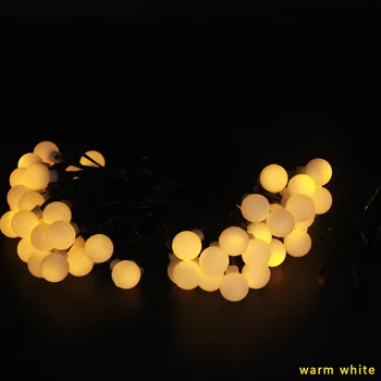 20/50/100 LED kamuolys Vandeniui pasakų saulės styginių šviesos lauko girlianda ant NI MH mokamas baterija Kalėdų vakarėlį vestuvių deco