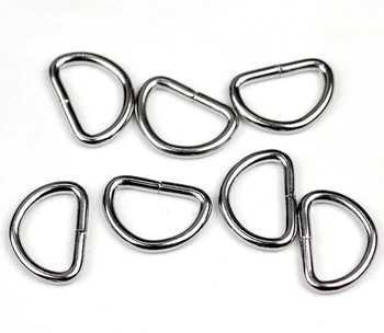 (20 vienetų/lot) 20mm Metaliniai D formos sagtimi. Bagažo metalo sagtimi. žiedas. 