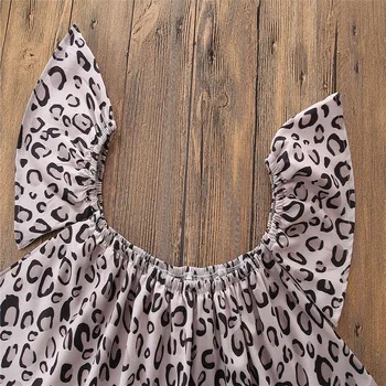 2019 ins karšto pardavimo mergaičių mados drabužių rinkiniai Leopard raglan rankovėmis viršūnes + skylę džinsai rinkiniai vaikams ' a medvilnės tendencija drabužiai