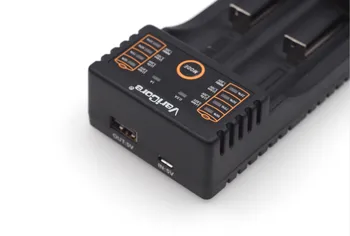 2019 Naujas VariCore V20i 1.2 V / 3 V / 3,7 V / 4.25 V 18650/26650/18350/16340/18500/AA/AAA baterijos Smart USB Kroviklis 5V 2A Plug