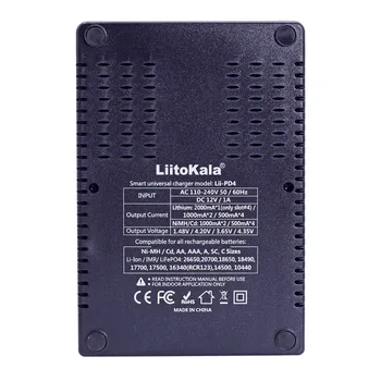 2020 Liitokala Lii-PD4 LCD), 3,7 V 18650 18350 18500 16340 21700 20700B 20700 10440 26650 1.2 V AA AAA NiMH ar ličio baterija Įkroviklis