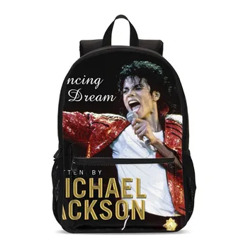 2020 m. Michael Jackson Spausdinti Studento Mokyklos Kuprinė Aukštos Kokybės Berniuko Mokyklos Krepšiai Kuprinė Mergaitės Pečių Maišą Kelionių Kuprinė