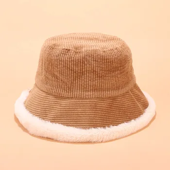 2020 m. Rudens Žiemos Kibirą, Skrybėlės Moterims Velvetas Panamos Skrybėlė Storas Šiltas Pliušinis Žvejys Bžūp Mergina užspaudimo Baseino Skrybėlę kapelusz