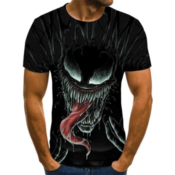 2020 marškinėliai vyrams Naujausias Animacinių filmų venomt-shirt 3D Atspausdintas T-marškinėliai Vyrams, Moterims, Atsitiktinis Marškinėliai Fitneso Marškinėliai Tees Viršūnes 4.3