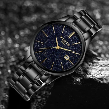 2020 Naujas WLISTH High-end Luxury Žvaigždėtas Dangus Vandeniui vyriški Kvarcas Žiūrėti Prabangių Laikrodžių Vyrams Rolex_watch A3377