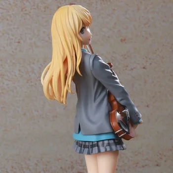 23cm Miyazono Kaori Pav Jūsų Melas balandžio Veiksmų Skaičius, Anime Lėlės PVC Sekso Merginos Modelio Žaislų Kolekcija