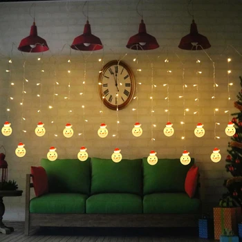 3.5 m 96 LED Kalėdų užuolaidų Žibintai Sniego Stiliaus Lauko Vandeniui Pasakų Girliandą Šviesos Eilutę Gyvenimo Kambario, Miegamasis Šviesos