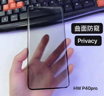 3D Išlenkti Visą Privatumo 9H Grūdintas Stiklas Huawei P40 Pro Garbės 30 Pro Plus Nova 7 Pro Anti Spy Akinimo Peep Screen Protector