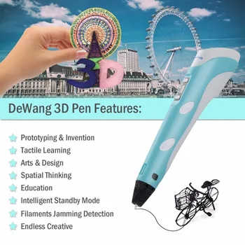 3D Rašiklis RENY 3D Spausdintuvas Pen Menų Pen Priėmimo Doodle Menų ir Amatų Spausdinimo braižiklis Atskleisti Vaikų Kūrybiškumą Vaikai Hobis