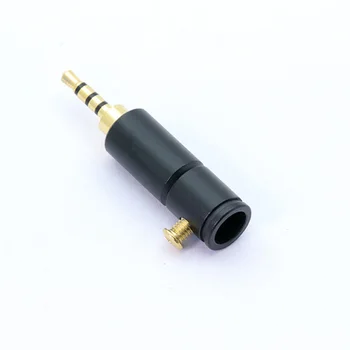 3PCS Auksu Jack 2.5 Audio Kištuku, 4 Polių Ausinių Jungtis, su Aliuminio vamzdžių&Varžtą, spynos, suvirinimo, pakavimo nemokamai