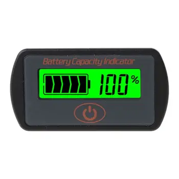5-70V Reguliuojamas LCD Automobilinis Švino-Rūgšties Ličio Baterija Voltmeter Įtampos Testeris Touch 