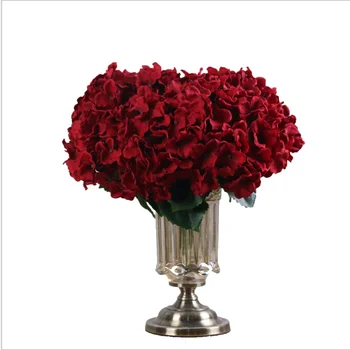 5 Vadovai Dirbtinis Hydrangea Šilko Gėlės Stiebai už Vestuvių Namų Šaliai Parduotuvė Baby Shower Dekoras