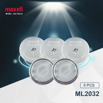 5pc Maxell Originalus ML2032 3V Įkraunama ličio baterija mygtuką ląstelių mygtuką baterijos (ML2032)
