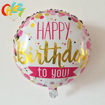 7 vnt 18 colių gimtadieniu, Apvalūs balionai helio folija balionai vaikams suaugusiųjų gimtadienio dekoracijas reikmenys kūdikių dušas