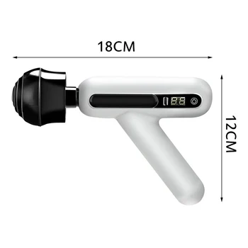 7200r/min 12 Įrankius, LCD Masažas Ginklą USB Gilus Raumenų Massager Raumenų Kūno, Kaklo Masažas Naudotis Atsipalaidavimo Lieknėjimo Skausmo