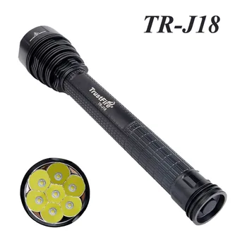 8000Lumens TrustFire TR-J18 Galingas 7 šviesos Diodai 7*XM-L2 U3 LED Žibintuvėlis Linterna Antorcha