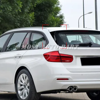 ABS plastmasės Juoda Galinio Lango Spoileris Pusės Sparno gaubtas, Skirtas BMW 3 Serijos Sedanas F31 2013-2018 m. 2vnt Automobilių Apdaila, Automobilių Apdailos