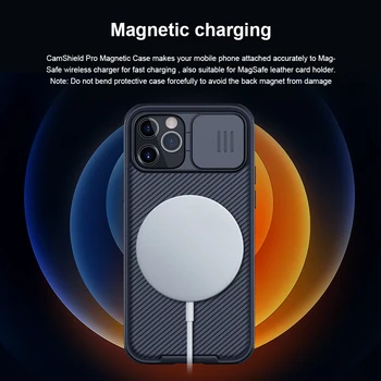 Atveju iPhone, 12 Mini 12 Pro iPhone12 Apima Nillkin Magnetinio Atveju Skaidrių Kameros TPU PC Galinį Dangtelį iPhone 12 Pro Max