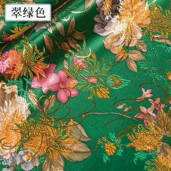 Aukso brokatas audiniai, tamsiai žalia, šilko Imitacijos žakardo modelis dizainerio drabužių kratinys siuvimo cheongsam 