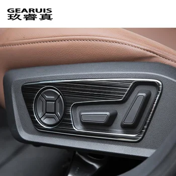 Automobilio Stilius Durų Porankiai skydelis Anglies pluošto Dangtelis Lipdukas, Apdaila Audi A6 C8 2019 Lango Stiklo Pakėlimo Mygtukai Auto Priedai