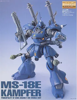Bandai Gundam MG 1/100 Kampfer MS-18E Mobile Suit Surinkti Modelį Rinkiniai figūrėlių, Plastikiniai Modelis Žaislai