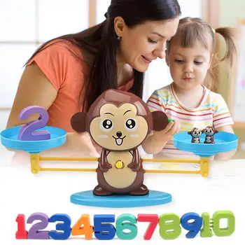 Beždžionė Numerį Atitinka Matematikos Balansavimo Masto Baby Vaikų Ankstyvasis Ugdymas Švietimo Žaislai, Vaikai, Skaičių, Mokyti Matematikos Žaislai