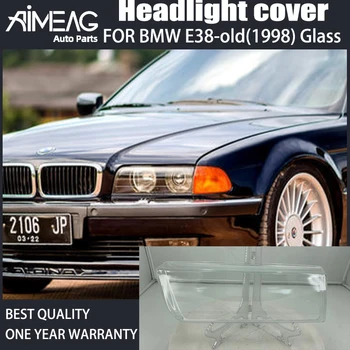 BMW E38 - senojo stiliaus (tinka 1998 m. senumo) Automobilių Žibintų Objektyvo Stiklo Lampcover Umbra Šviesus Shell Skaidrios PVC Kaukė