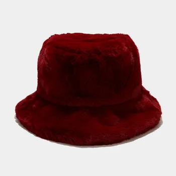 Bucket Hat Moterys, Panama Purus Rudenį, Žiemą Šilta Atsitiktinis Atostogų Lauko Aksesuaras Jauna Mergina