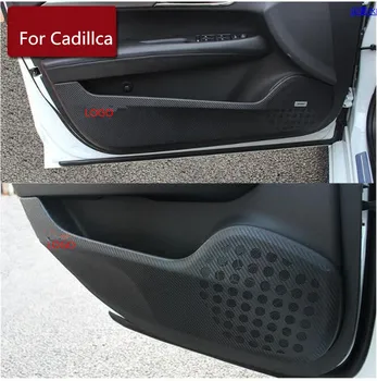 Carbin Pluošto Vidaus Duris Skydas nuo Kick Pad Mat Įklija, Cadillac ATSL XT5 XT5 4PCS/SET AB113