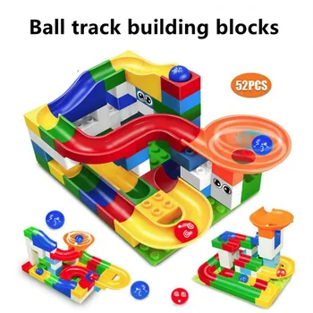 Didelis Dydis Blokai Pramogų Parkas Marmuro Paleisti modelių Kūrimo Žaislai Vaikams Švietimo Suderinama blokai