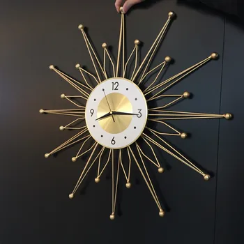 Didelis, Prabangus Sieninis Laikrodis Modernus Dizainas Šiaurės Silent Minimalistinio Sieninis Laikrodis Išjungti Kūrybos Kambarį Wandklok Namų Dekoro WB50WC